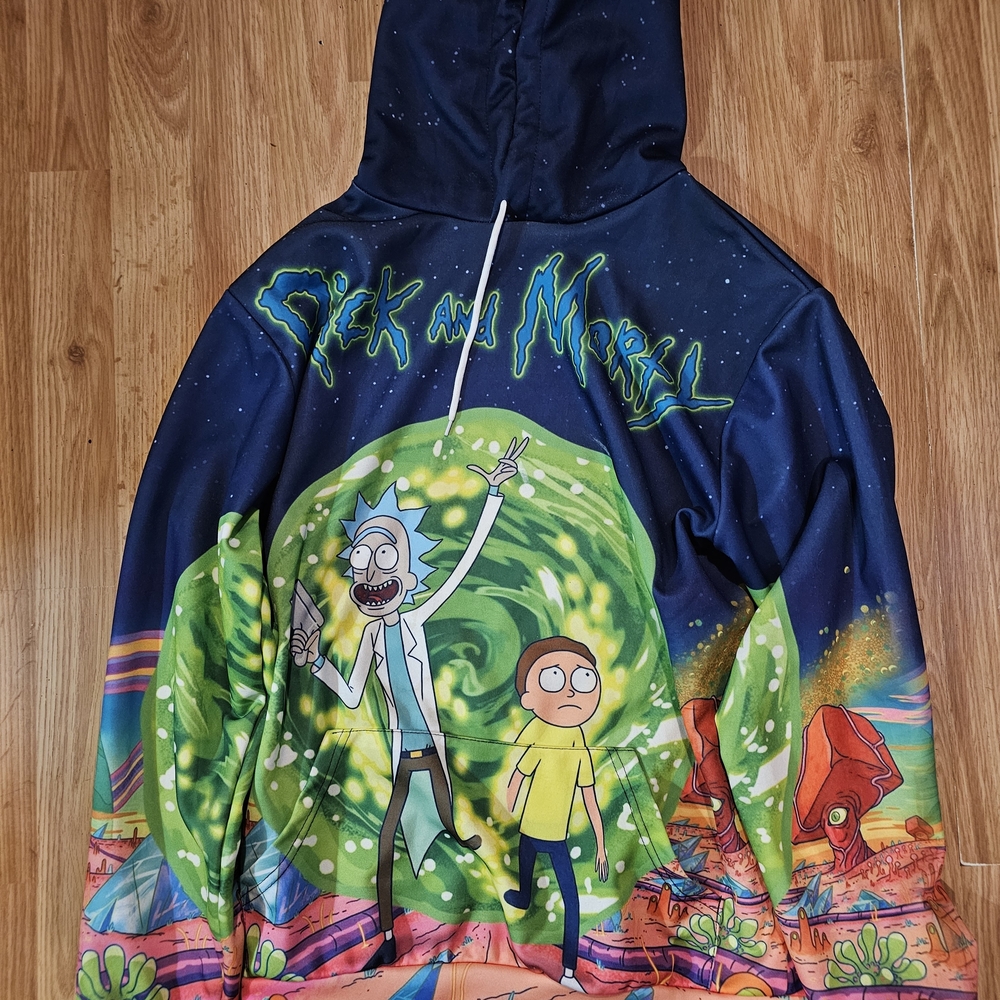 Rick And Morty Colorful Graphic Hoodie